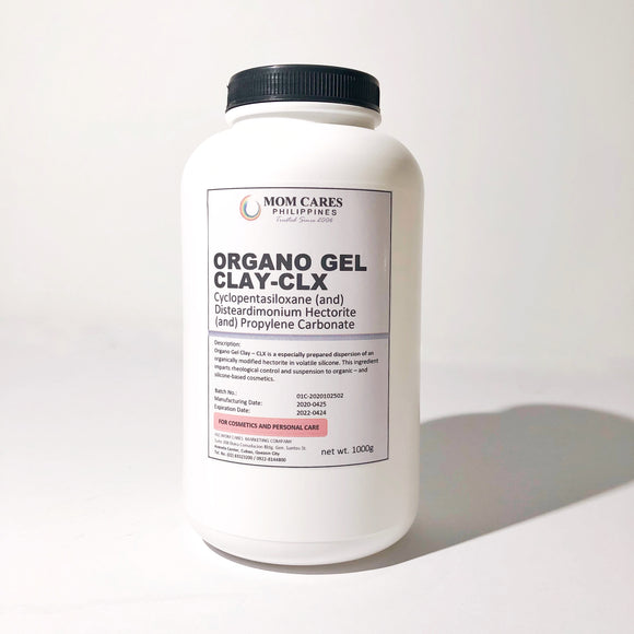 Cyclopentasiloxane and Disteardimonium Hectorite and Propylene Carbonate (Organo Gel Clay – CLX)